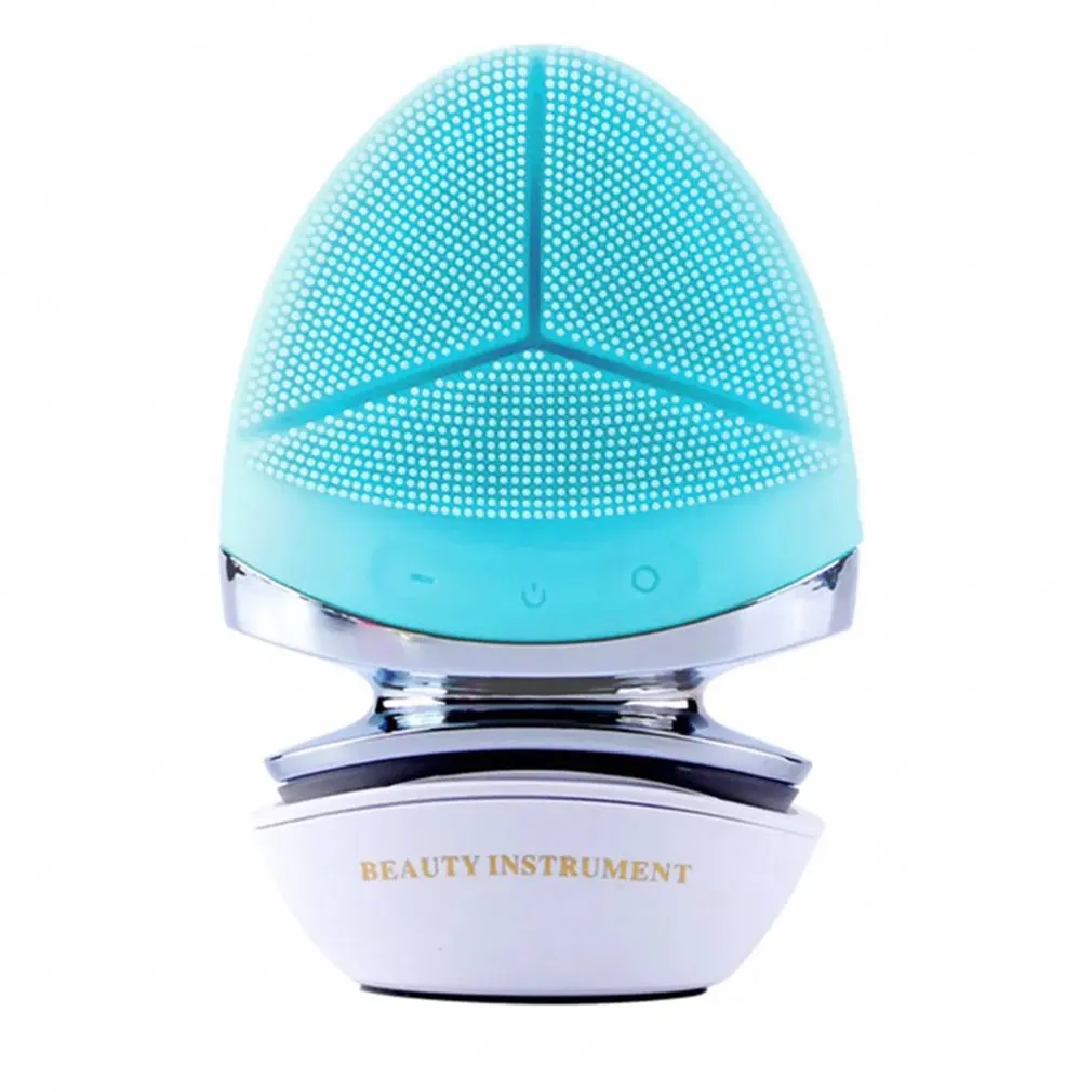 

Silicone Introduction Instrument Ems Micro Current Cleansing Instrument Photon Skin Rejuvenation Pore Cleaner