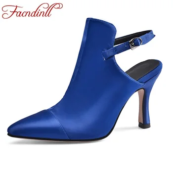 

FACNDINLL New 2020 Spring Summer Brand Women Sexy Thick High Heels Shoes Girls Pointed Toe Fashion Dress Party Woman Work Pumps