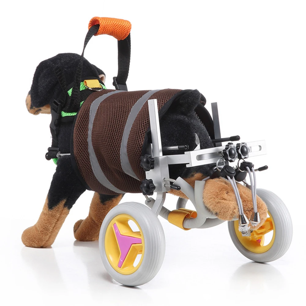 Dog Wheelchair With 2 Wheels Cat Dog Rehabilitation Wheelchair For Disabled Leg Disability Paralysis Adjustable Walk Scooter