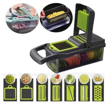 

ABS+420 Stainless Steel 10pcs/Set Vegetable Cutter Slicer Practical Peeler Kitchen Tool Set Food Creative Multifunctional