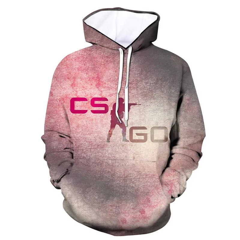CS GO геймер Толстовка Горячая счетчик Strike Global offension 3d принт Мужская Топы