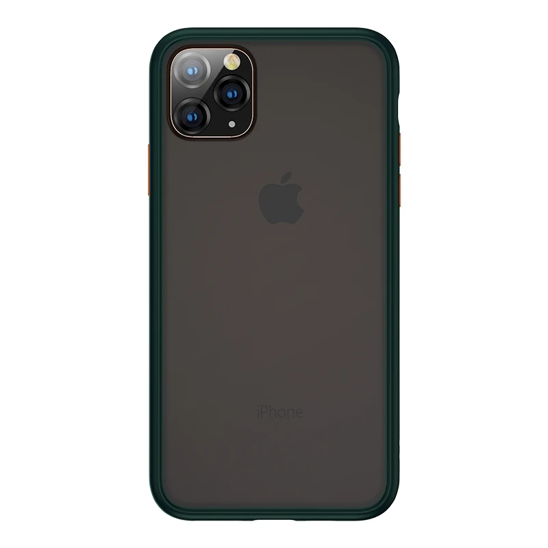 Benks для iPhone 11/iPhone 11 Pro/iPhone 11 Pro Max ударопрочный Матовый PC+ TPU Защитный чехол - Цвет: Зеленый