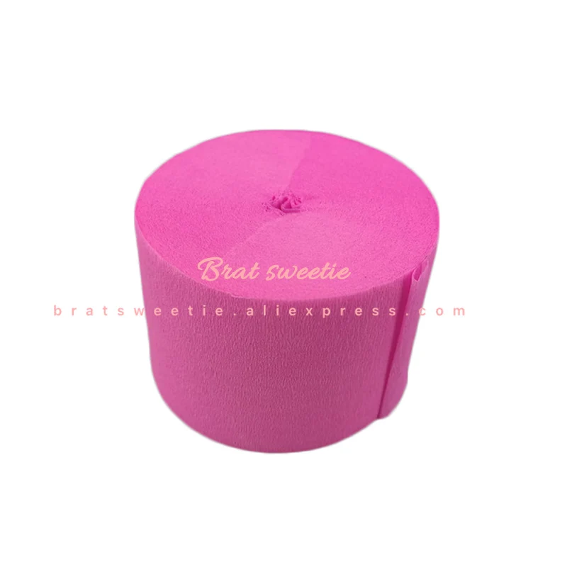 pink Crepe 4,5 см* 25 см длинные узкие ленты из крепированной бумаги декоративные Crinkled DIY ремесло цветок сделать обертывание День рождения Свадьба Вечеринка Декорация - Цвет: pink Crepe