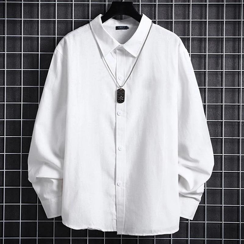 4XL 5XL 6XL 7XL 8XL большой размер мужская деловая Повседневная рубашка с длинными рукавами 165 см грудь умная мужская деловая рубашка плюс 9XL