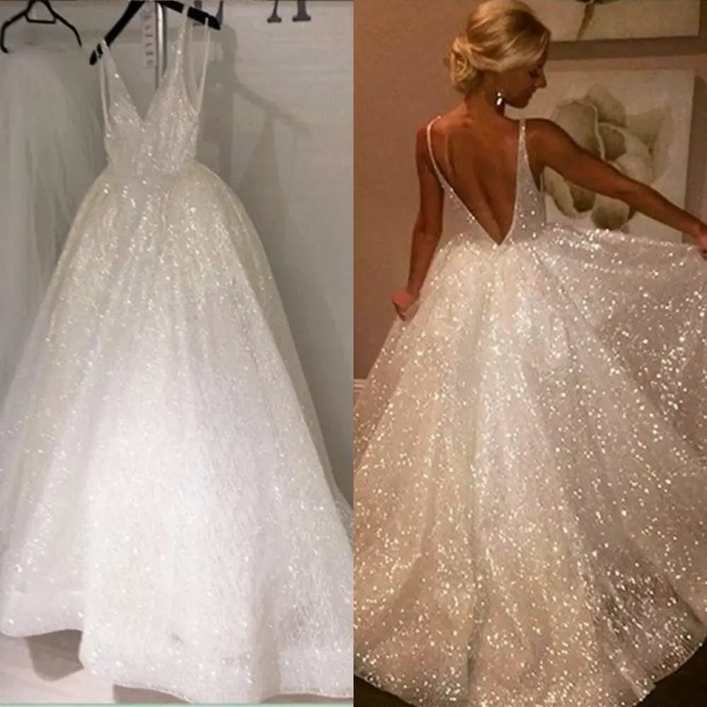 Sparkly vestidos de gala платье для выпускного вечера очаровательные Спагетти ремень спинки торжественные платья для выпускного индивидуальный заказ женские вечерние платья - Цвет: picture color