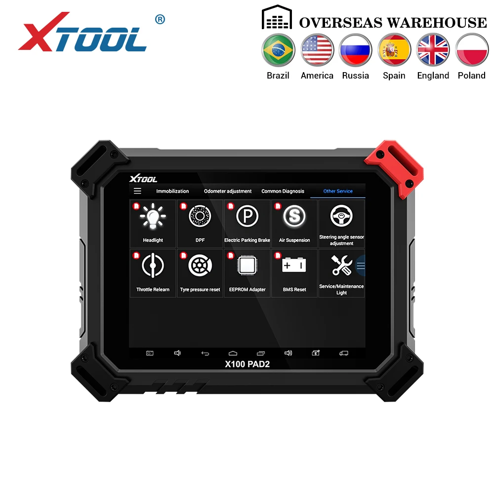 X100 PAD2 OBD2 автоматический ключ программист коррекция одометра инструмент
