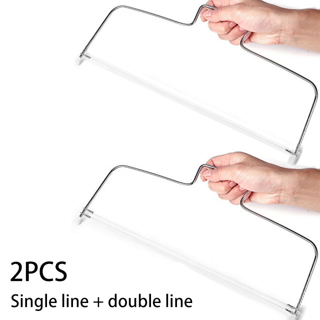 Double Line Cake Cut Slicer Adjustable 304 Stainless Steel Device Cake Decorating Mold Diy Bakeware Kitchen Cooking Tools