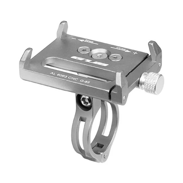 Titanium GUB алюминиевый/пластиковый велосипед держатель телефона для 3,"-6,2" смартфон регулируемый руль велосипеда gps Держатель велосипеды крепление кронштейн - Цвет: Titanium