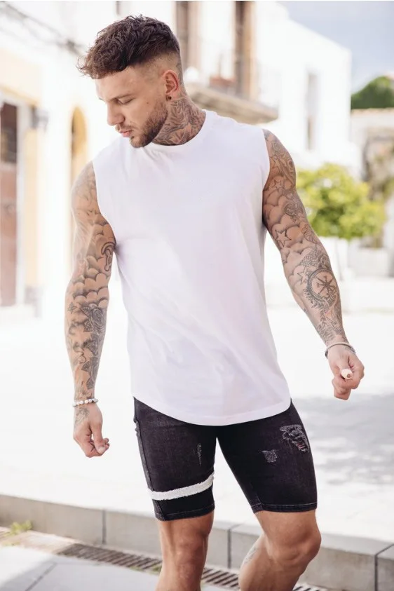 

Muscle Brother Quick-Dry Breathable Trend Vest Men Running Fitness Basketball Sports Training Tops