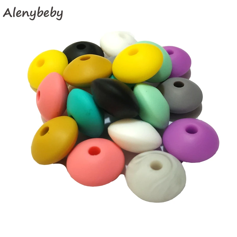 50pcs Силиконовые счеты бусины прорезыватель из дфп Бесплатно Детские Прорезыватели для прорезывания зубов пищевого класса силиконовые формы енота Прорезыватели для зубов мама младенческой кормящих жевательное ожерелье - Цвет: 50pcs
