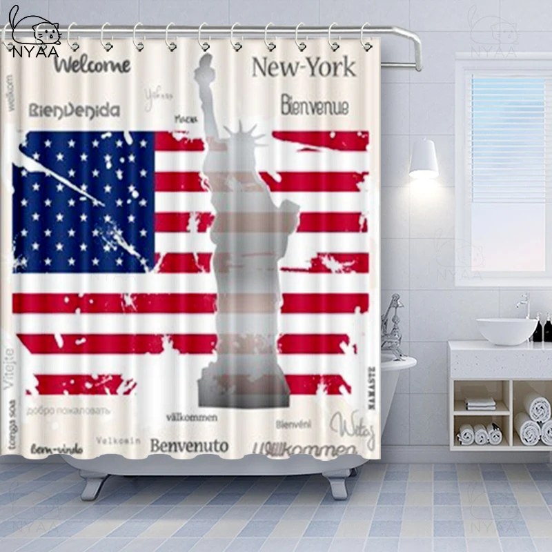 Лондонская британская душевая занавеска Big Ben Union новинка с флагом Великобритании