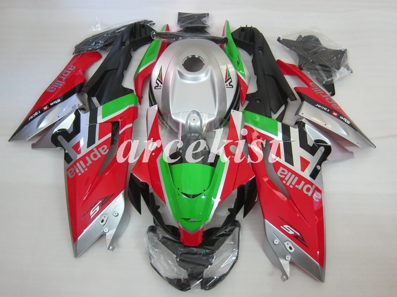 Литьевая Форма ABS полный обтекатель комплект подходит для Aprilia RS125 125 2006 2007 08 09 10 2011 RS4 пользовательские Обтекатели набор красный зеленый