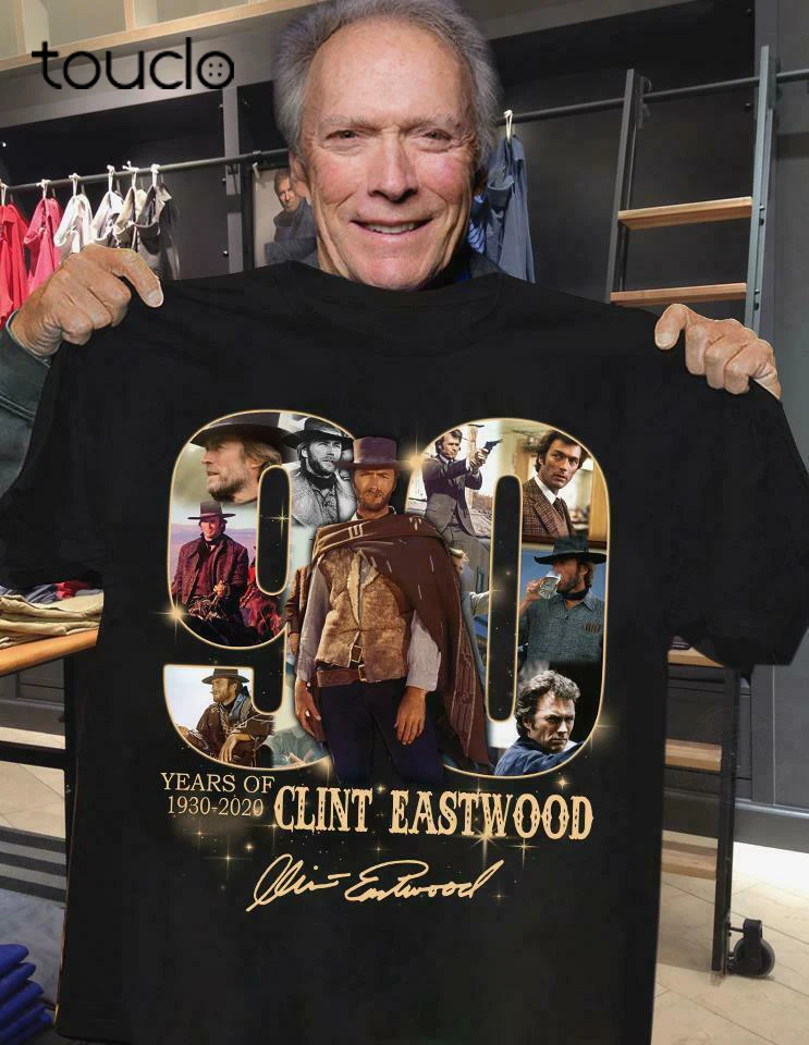 

90-летний бренд Clint Eastwood 1930-2020, футболка с надписью