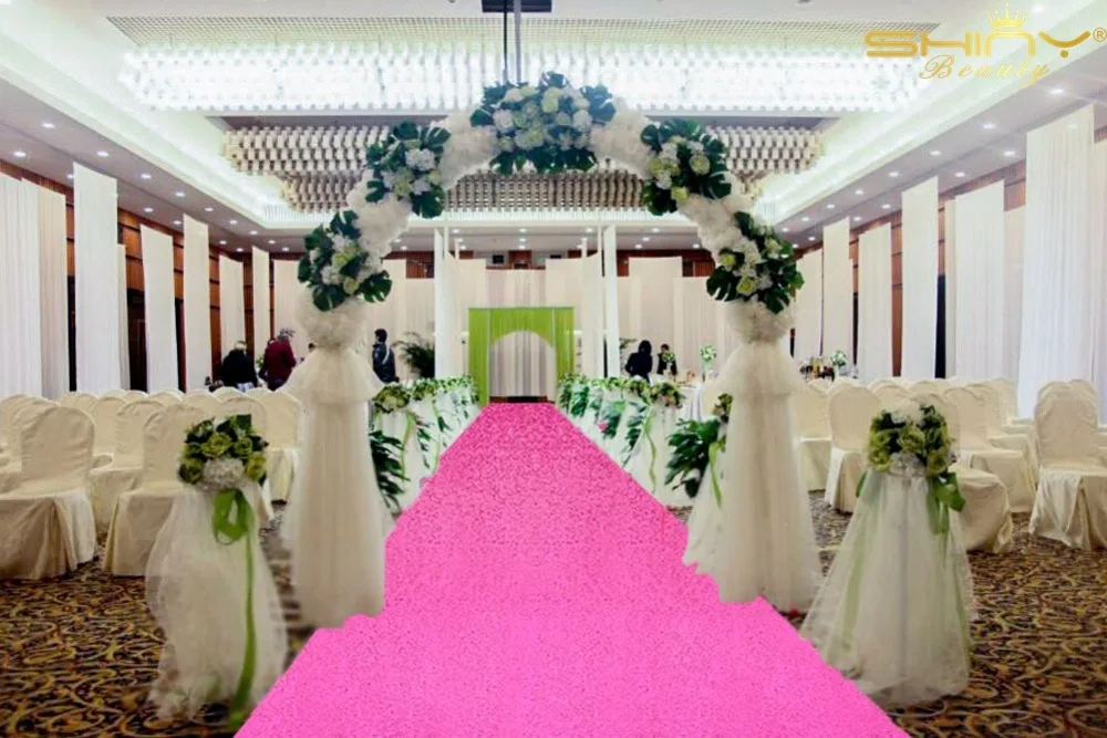 Aisle Runner for Wedding Hot Pink Aisle Carpet for Weddings 2ftx15ft Wedding Isle Runner Outdoor for Party Prom Christmas-M1025