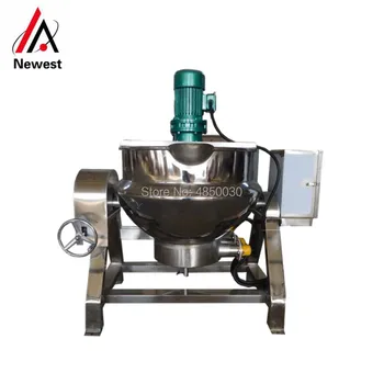 

Tiltable/constant temperature controller/blender jacketed kettle, jacketed pan