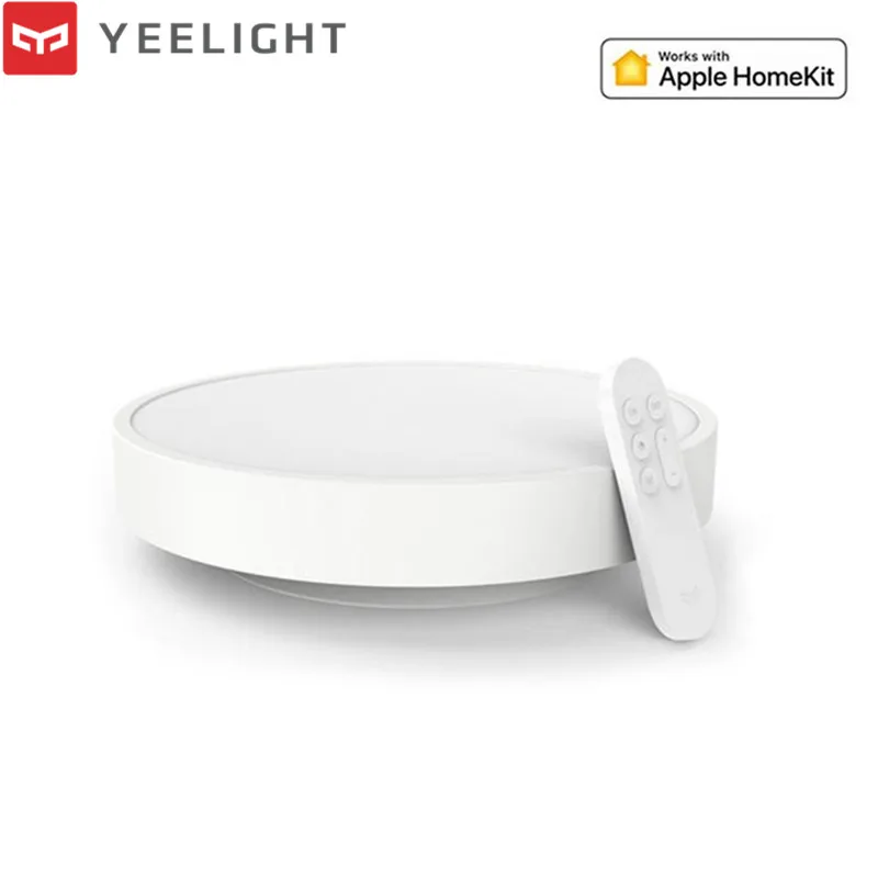 Новая версия Xiaomi Yeelight YLXD41YL умный светодиодный потолочный светильник приложение голосовое дистанционное управление IP60 Пылезащитная работа с Apple Homekit - Цвет: Белый