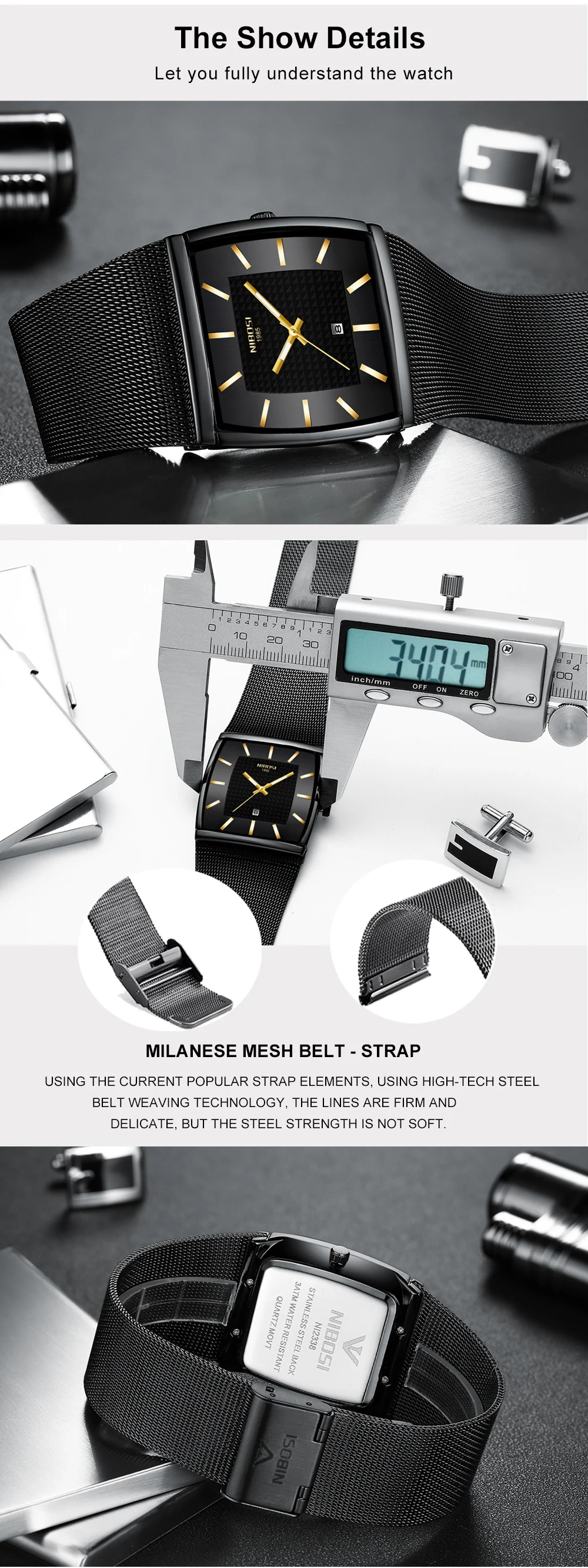 NIBOSI, мужские часы, Топ бренд, роскошные мужские военные спортивные часы, мужские повседневные водонепроницаемые кварцевые наручные часы, Relogio Masculino