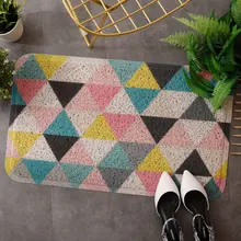 Скандинавское зеленое растение, вход, пыленепроницаемый напольный коврик, противоскользящая подушка для ног, кухонная Геометрическая дверная накладка, ПВХ ковер