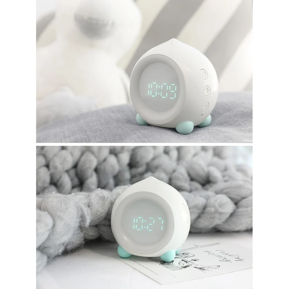 Multifunctional LED Smart Alarm Clock 7 Colors Changing Digital Table Clock with Night Light for Children Kids Friends Gifts