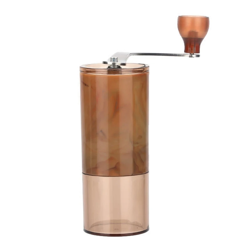 Ручная кофемолка портативная ручная с ручкой из нержавеющей стали для офиса дома