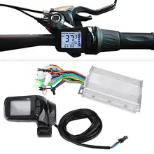 24v/36v/48v/60v 450w/500w/1000w controlador sem escova do motor da c.c. da bicicleta elétrica com display lcd e-e-acessórios do trotinette