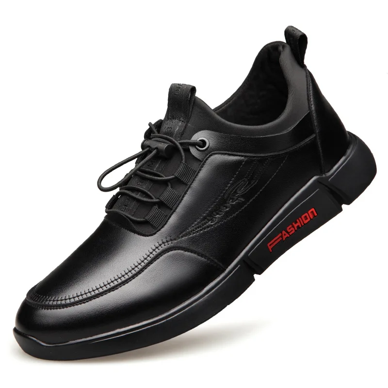 

2019 Spring Round Head Men's Casual Elastic Straps Fashion Atmosphere Easy To Wear Flat Low Breathable Men's Shoes