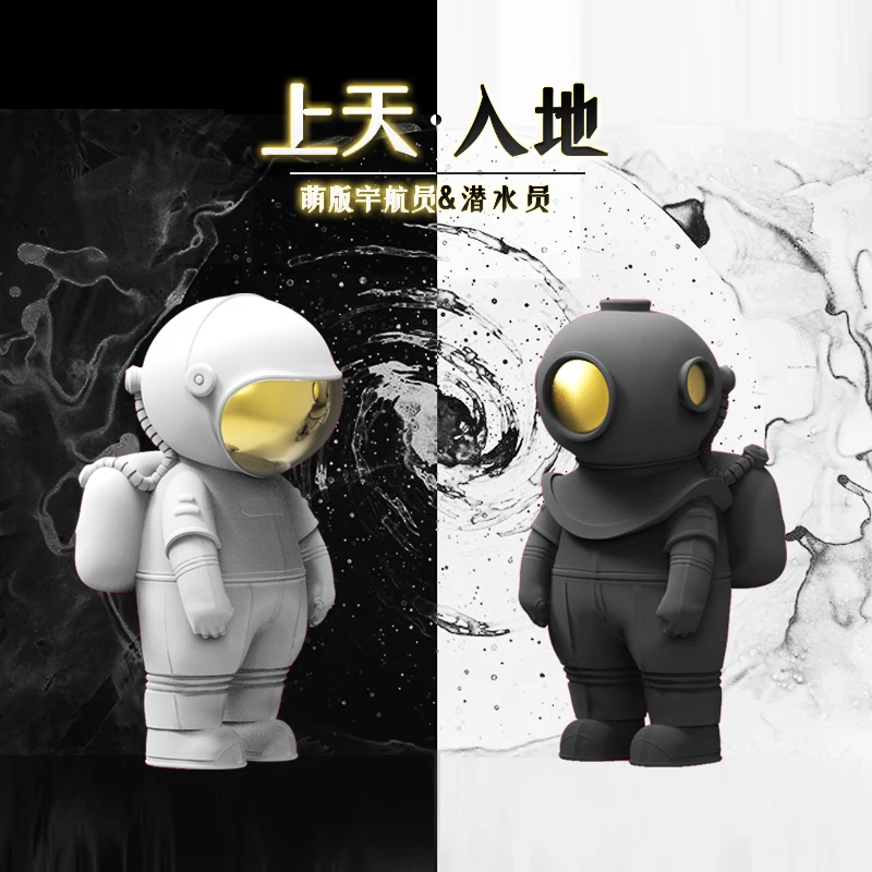 

astronaut ornaments Creative astronaut spaceman sculpture decoration Space tide play resin plating crafts