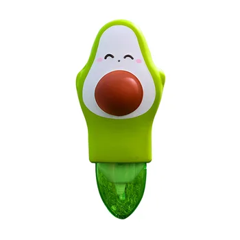 

Cartoon cute avocado correction with creative personality slow rebound venting pinch relief pressure learning stationery gifts