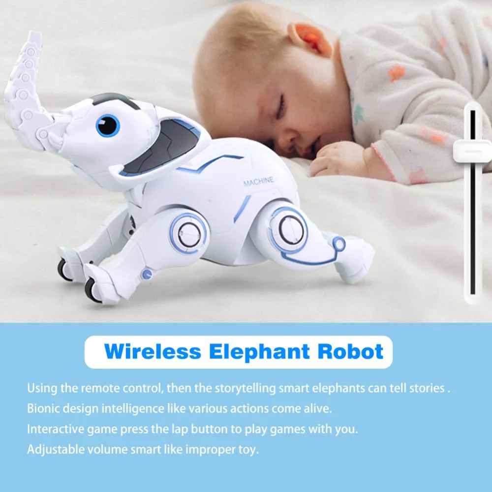 Новинка, высокое качество, Радиоуправляемый умный робот, программирование, умный слон, робот, игрушки, можно пение, танцы, радиоуправляемые игрушки для животных, подарки для детей