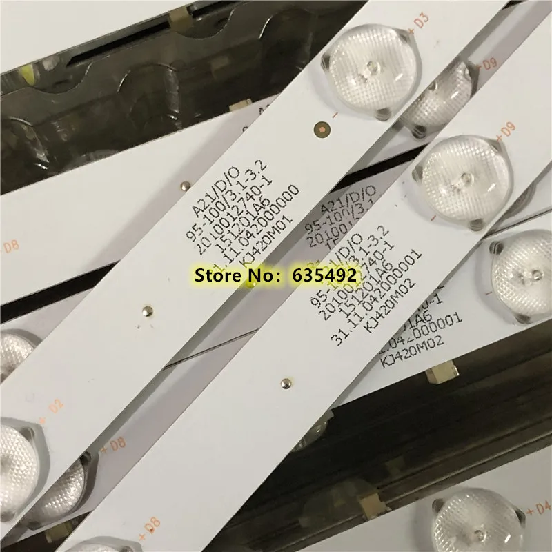 1 комплект = 8 шт. светодиодный Подсветка полосы для KJ42D10L-ZC14F-01 KJ42D10R-ZC14F-01 303KJ420031 303KJ420032