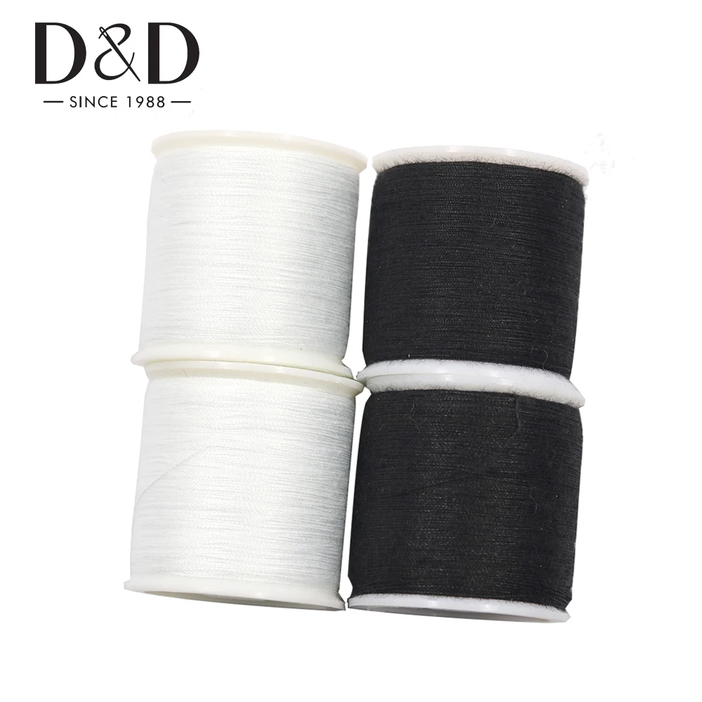 

4*100m Strong and Durable Polyester Thread Sewing Threads for Sewing Thread Spools for Machine White/Black