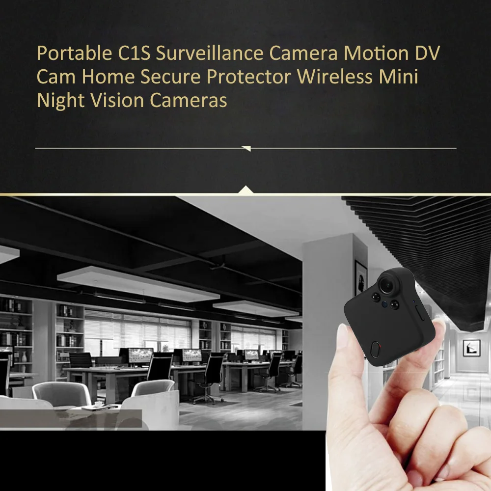 

Portable C1S Mini Camera Mini Surveillance Camera Small Camera Motion DV Cam Home Secure Protector Wireless Night Vision Cameras