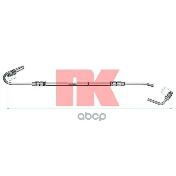 Шланг Тормозной Citroen C4 04-/Peugeot 307 00-/308 07- Зад. Прав. Nk 853753 Nk арт. 853753