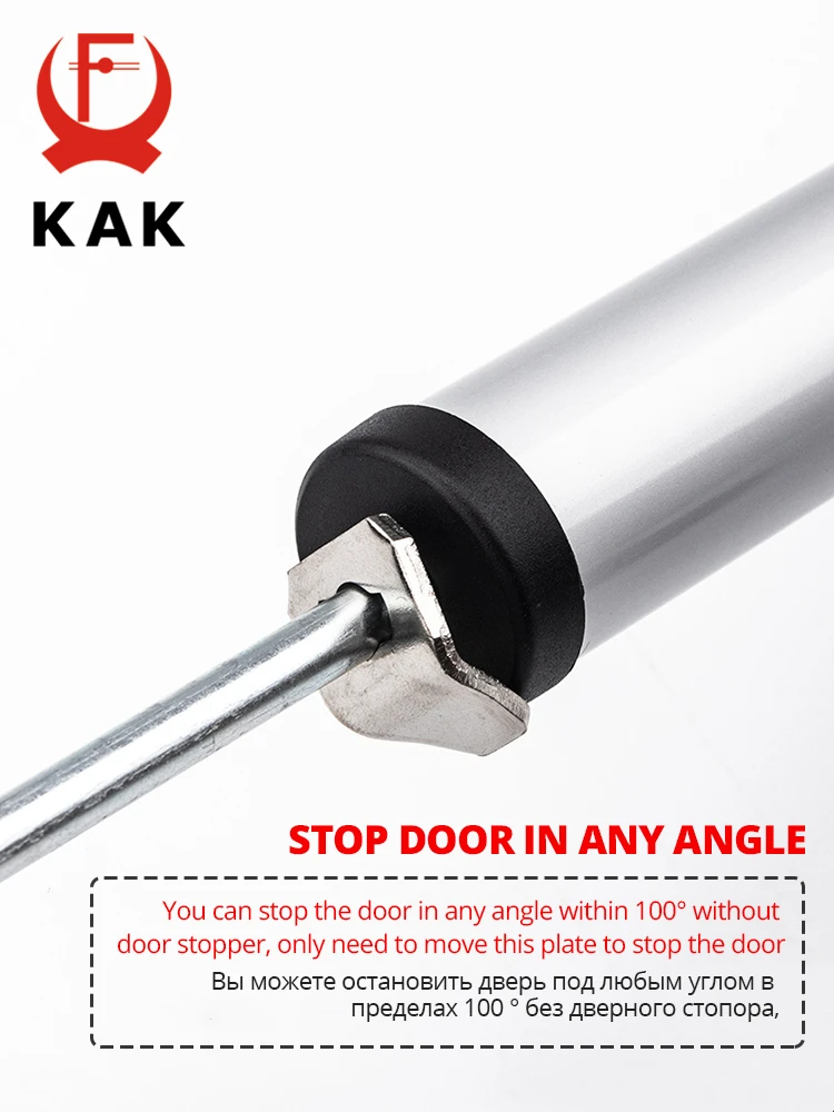 Автоматическая дверная защелка KAK, пневматический Регулируемый ограничитель открывания дверей, максимальная нагрузка 35 кг, позиционирование