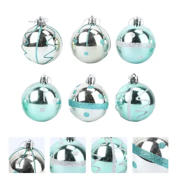 

24pcs Christmas Hanging Ball Xmas Tree Hanging Decor Showcase Pendent Ornaments