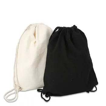 

Drawstring Bags Natural Canvas Resuable Jute Linen Drawstring Packaging Bag Backpack Gym School Jewelry Christmas Bag