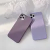 Cubierta de teléfono de Tpu suave, funda protectora completa de Color sólido púrpura mate para iPhone 12 Pro Max 7 8 Plus11 Pro X XS Max XR ► Foto 3/6