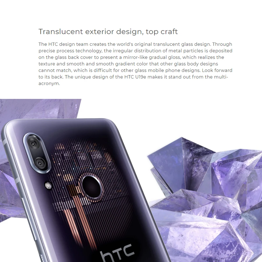 2019NEW htc U19E Dual SIM 4G LTE мобильный телефон 6," 1080x2160p 6 ГБ ОЗУ 128 Гб ПЗУ Snapdragon710 Восьмиядерный NFC 3930 мАч Android 9,0