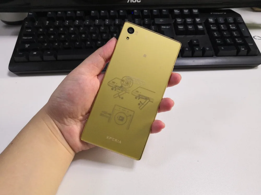 Разблокированный мобильный телефон sony Xperia Z5 E6653 Octa Core 5,2 дюймов GSM WCDMA 3 Гб ram 32 ГБ rom LTE 23MP Android