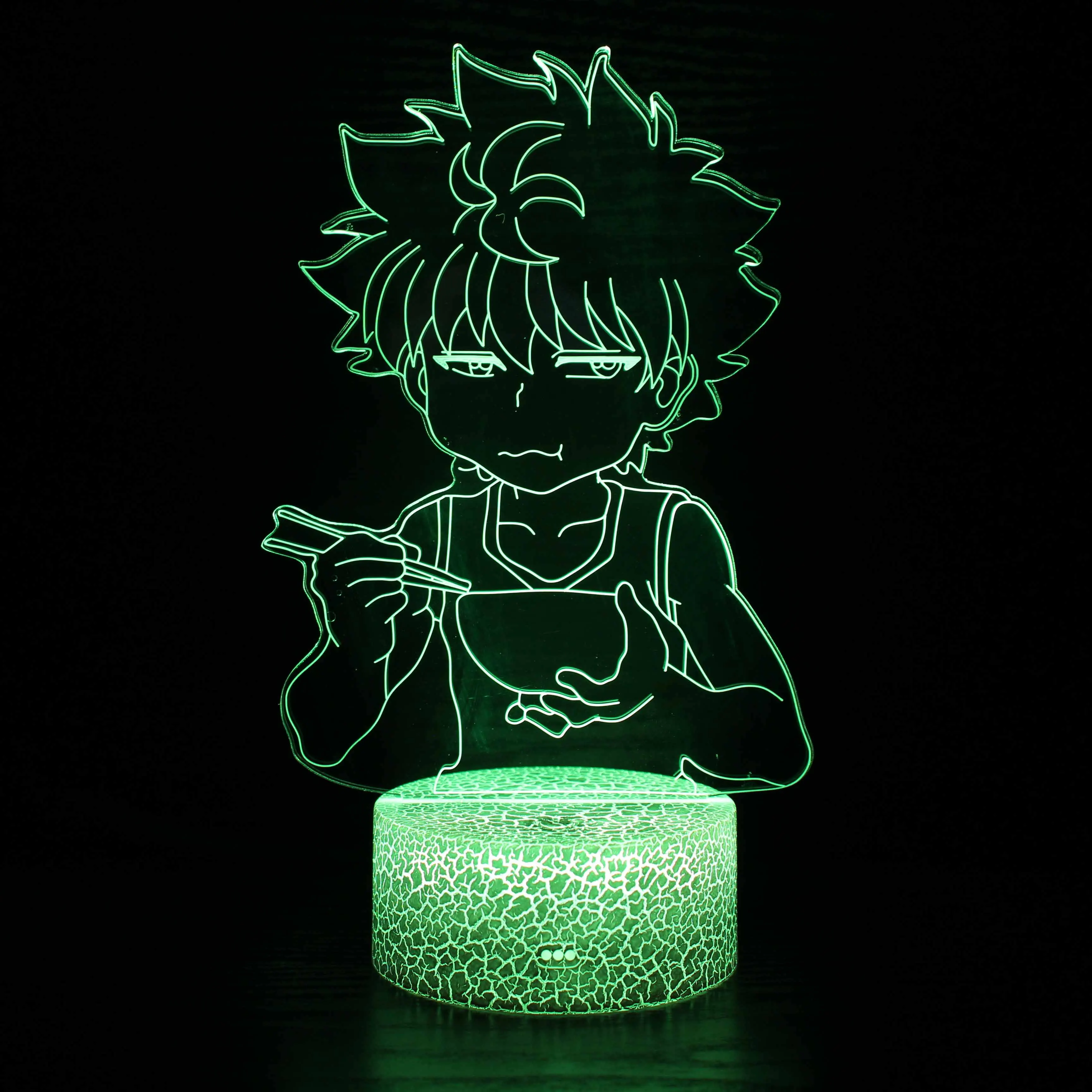 Hunter X Killua Led Light for Kids Bedroom Decor Hxh Night Anime Gift Acrylic Neon 3d Lamp Cute | Лампы и освещение