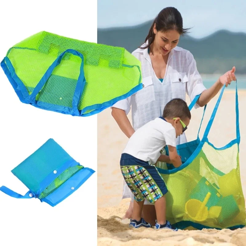 

Portable Sand Away Protable Mesh Bag Kids Beach Toys Clothes Towel Bag Baby Toy Storage Sundries Bags Women Cosmetic Makeup Bags