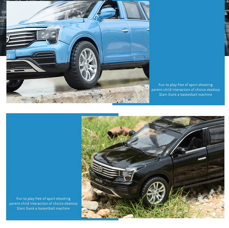 Горячая 1:32 Масштаб колеса литья под давлением автомобиля Trumpchi GS8 suv металлическая модель с светильник и звуком вытяните назад автомобиль игрушки коллекция для подарков