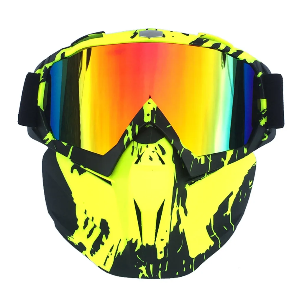 Маска, очки, противотуманные, зимние, снежные, спортивные очки, лыжные, снегоходные, маска для лица, солнцезащитные очки, очки для улицы, ветрозащитная, велосипедная маска - Цвет: 11