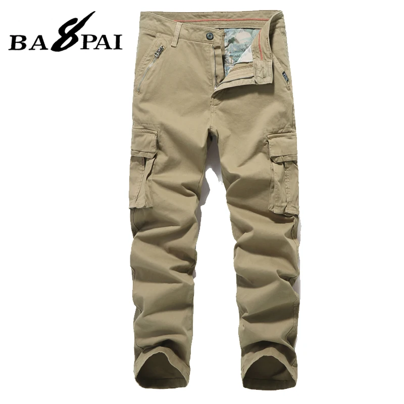 

BAPAI Men Oversize Cargo Pants Black Pocket Cargo Pants Harem Joggers Harajuku Sweatpant Hip Hop Tactical Trousers