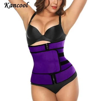 

KANCOOL Women Waist Trainer Belt Tummy Control Waist Cincher Trimmer Sauna Sweat Workout Girdle Slim Belly Band Sport Girdle