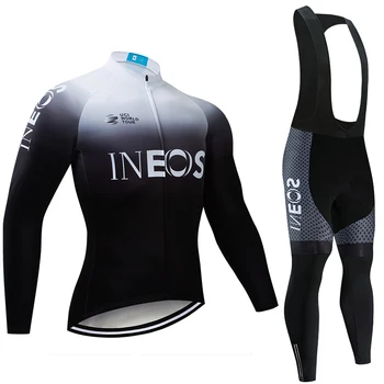 

2020 WHITE INEOS TEAM CYCLING JERSEY 20D bike pants Ropa Ciclismo MENS Winter thermal fleece pro BICYCLING jersey Maillot wear