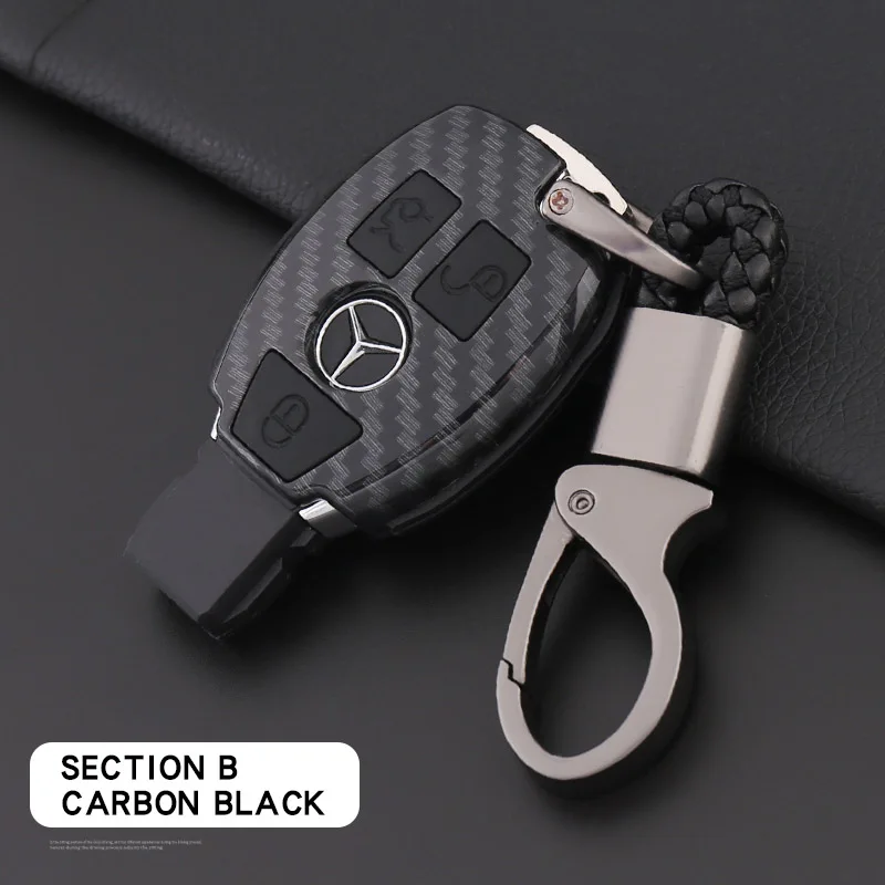 Подходит для Mercedes-Benz key case C200L car C-class S-class E-class glk300 female gla200 key case - Название цвета: Синий