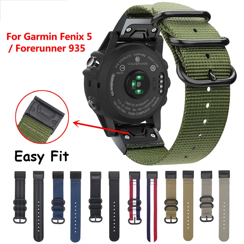 Нейлоновый ремешок на запястье для Garmin Fenix 5 Plus умные часы аксессуары мужчин