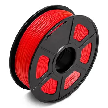 

PLA Red Color Filament with Spool for 3D Printer 1kg 1.75mm 0.02mm Tolerance No Bubble Harmless Material for FDM 3D Printer Pen