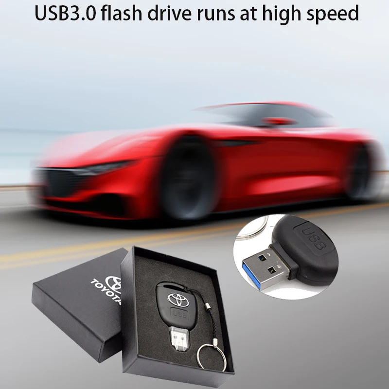 Автомобильный ключ Toyota флеш-накопитель USB 3,0 16 ГБ 32 ГБ 64 Гб 128 ГБ персональный накопитель USB карта памяти Оригинальное хранение подарочной коробки устройство